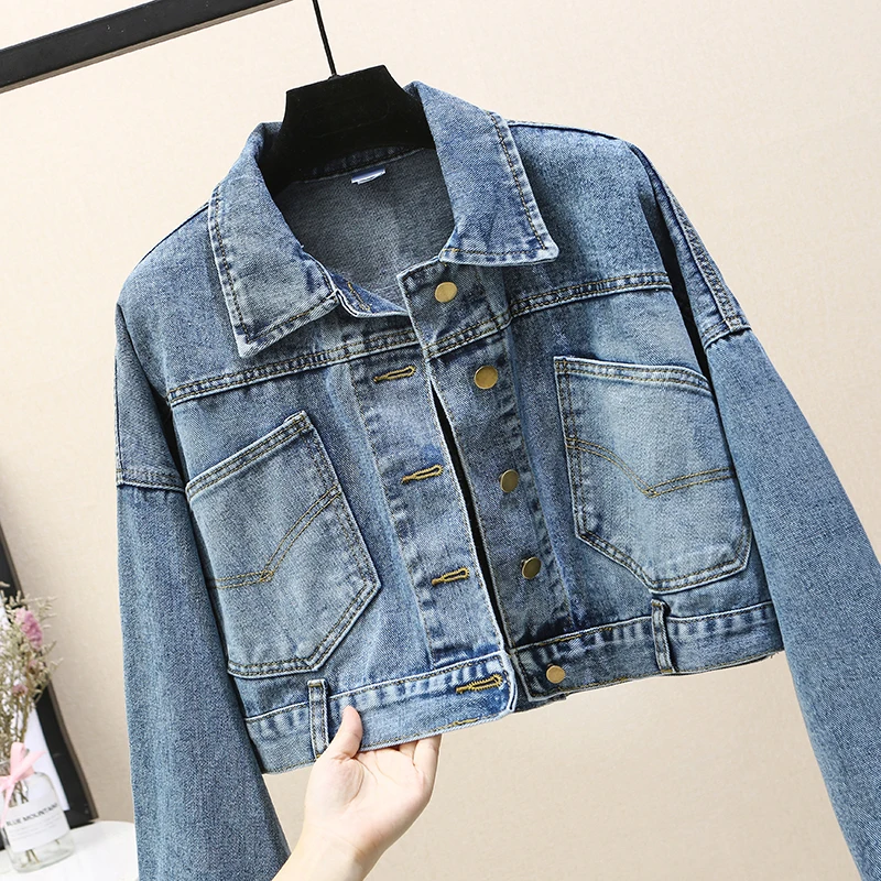 Women Short Coat Denim Jacket Women Winter Denim Jacket For Women Jeans