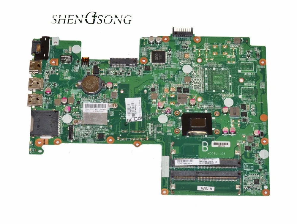 

703714-001 Free Shipping for hp Pavilion 15-B011nr 15-B012nr laptop motherboard 703714-501 DA0U36MB6D0 997 1.6Ghz CPU