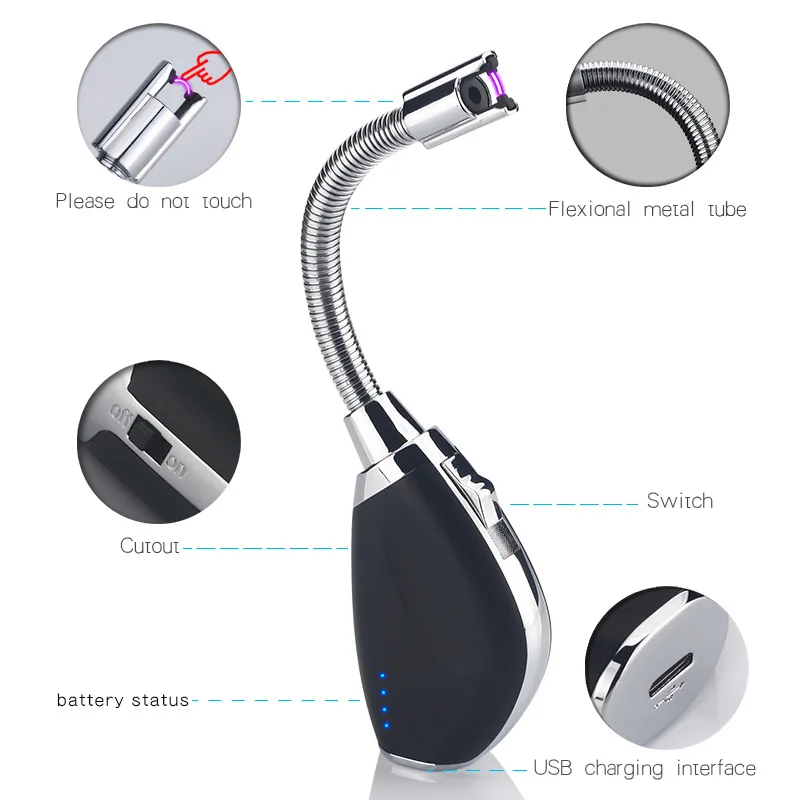 Локоть воспламенитель Электронный Usb заряжаемая Зажигалка Открытый Альпинизм Кемпинг дуга плазменная Зажигалка электронный импульсный зажигалка