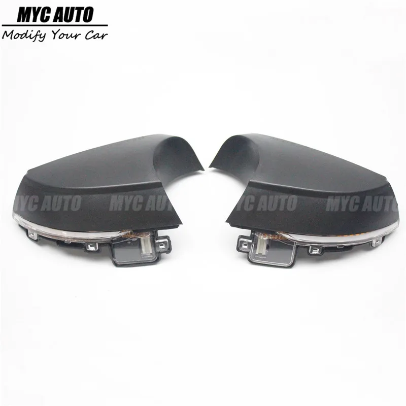 

For VW Volkswagen POLO Jetta 2014 2015 2016 - 2019 Carbon Fiber Mirorr Cover Blinker Dynamic Turn Signal Led