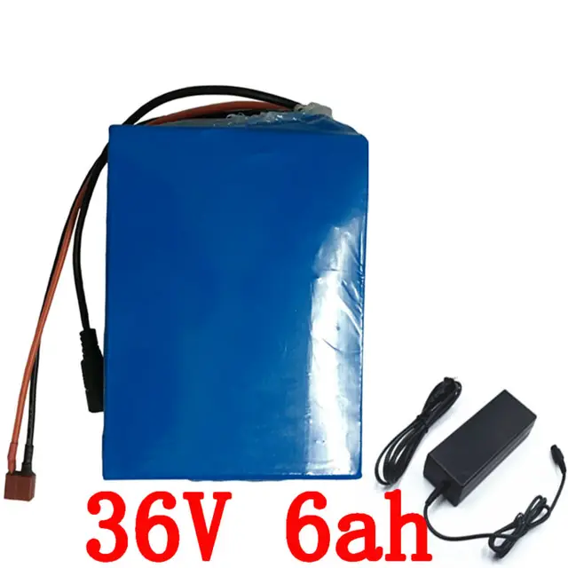 Best price at $147 Cheap Electric Bicycle Battery 36v 6Ah 250Watt EBike Battery 36V with 42v 2A charger,15A BMS 36v Lithium Battery Free Shipping