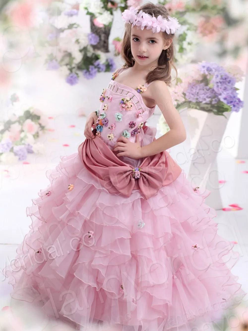 colourful flower girl dresses