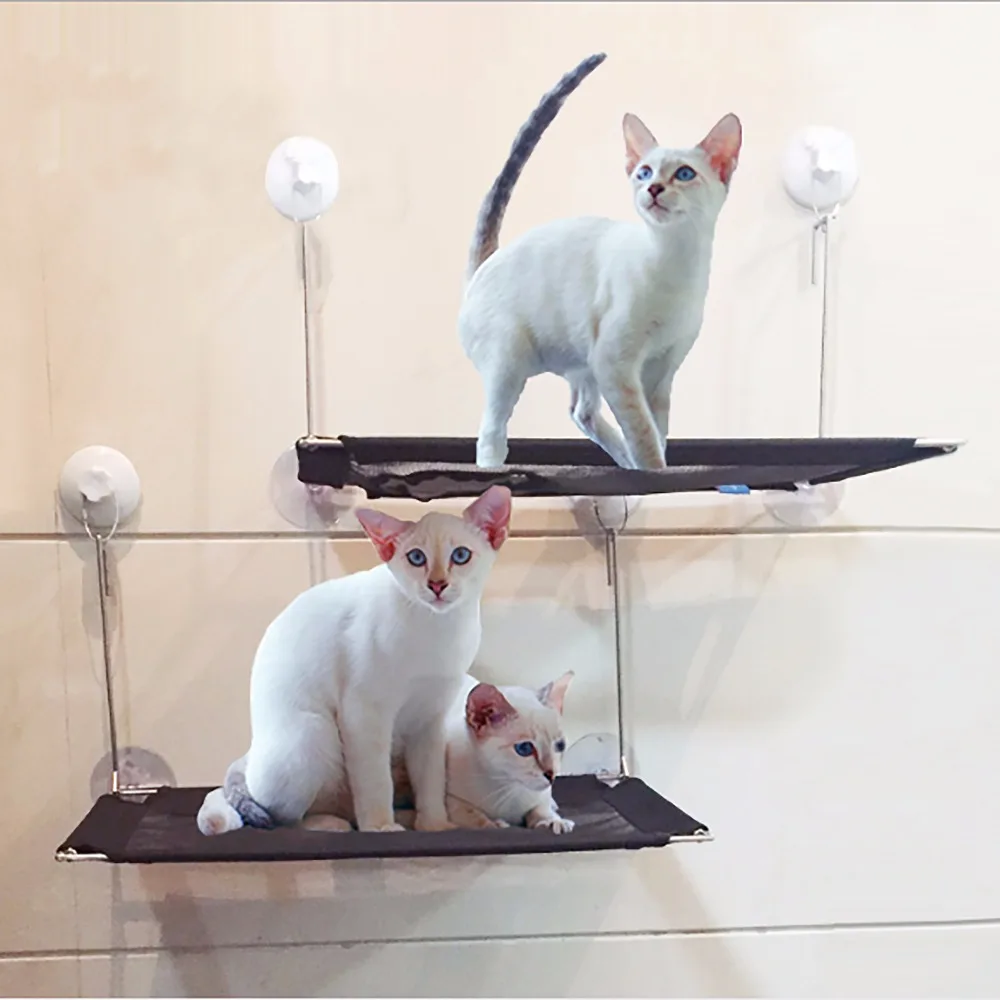 

New Pet Sunny Seat Window Mount Cute Cat Hanging Beds Bearing Comfortable Cat Small Dog Hammock Bed Free Shipping