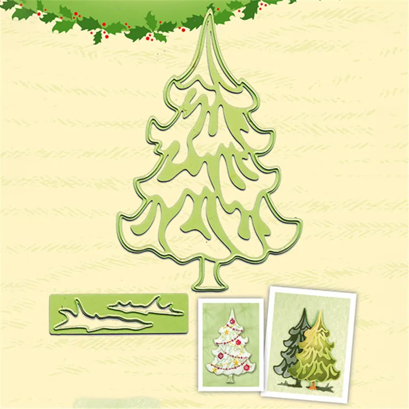 GJCrafts Christmas Tree Die Cutting Dies for Card Making Scrapbooking