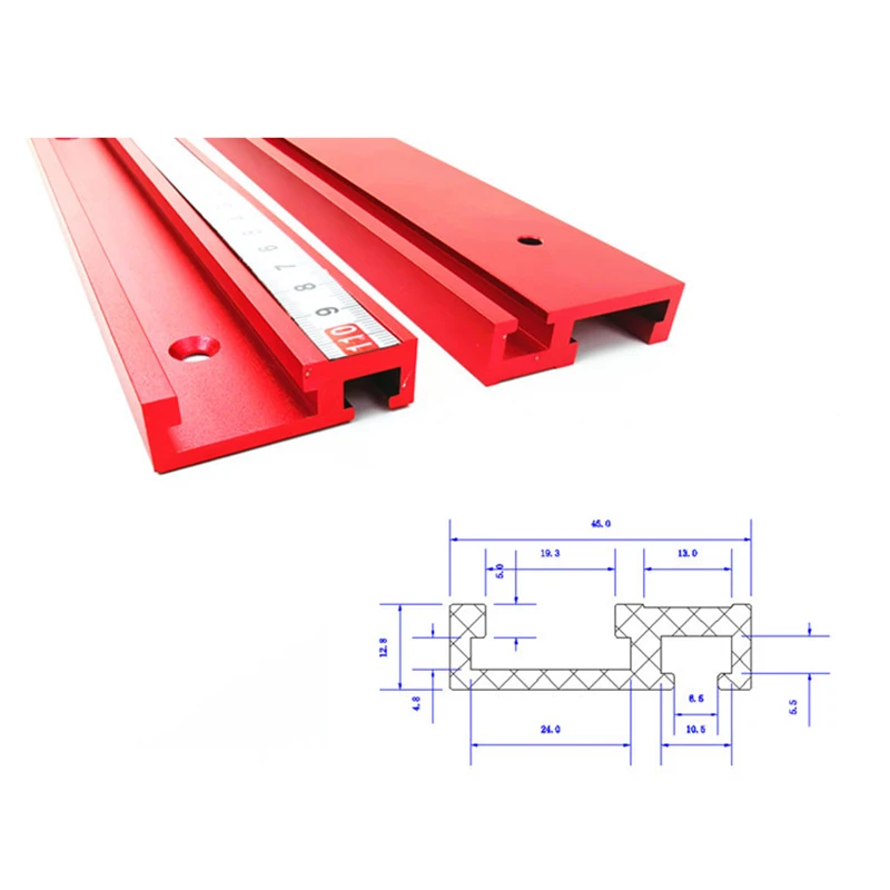 800 мм модель 45 желоб из алюминиевого сплава Т-треки Стандартный торцовочный трек стоп т-трек джиг приспособление для деревообработки Route Настольный ленточнопильный станок