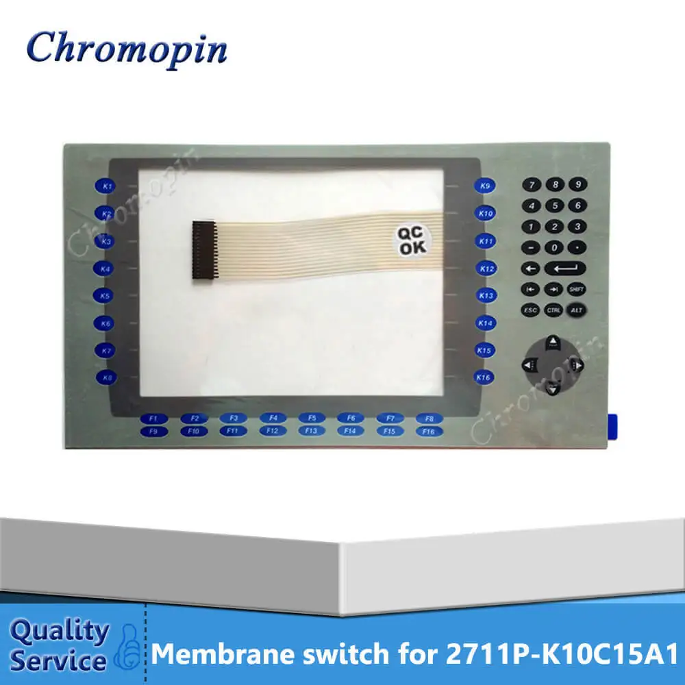 

Membrane switch keypad for AB 2711P-K10C15A1 2711P-K10C4D1 2711P-K10C4D2 2711P-K10C6D2 PanelView Plus 1000 Membrane keyboard