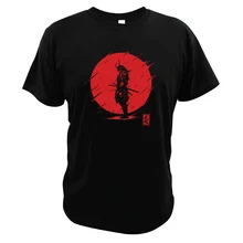 Самурайская футболка, воин, высокое качество, цифровой принт, футболки, крутая, Harajuku, японская футболка