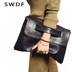 SWDF Новая модная женская сумка-клатч из кожи женская сумка через плечо женская трендовая сумка-мессенджер женская сумка-клатч