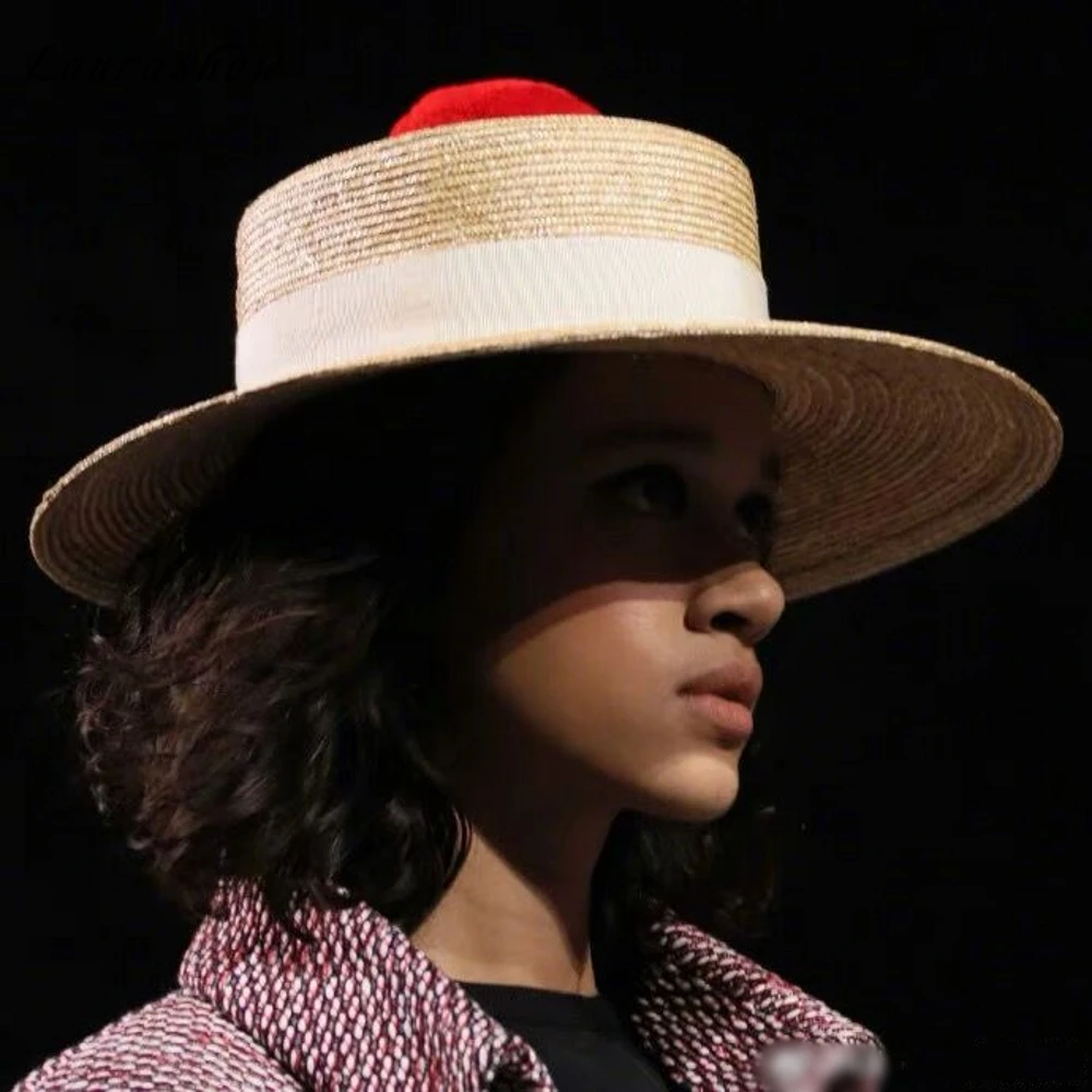 

Laurashow Summer Straw Hat Beach Hats For Women Female Sunbonnet Ladies Vacation Large Wide Brimmed Sun Hat