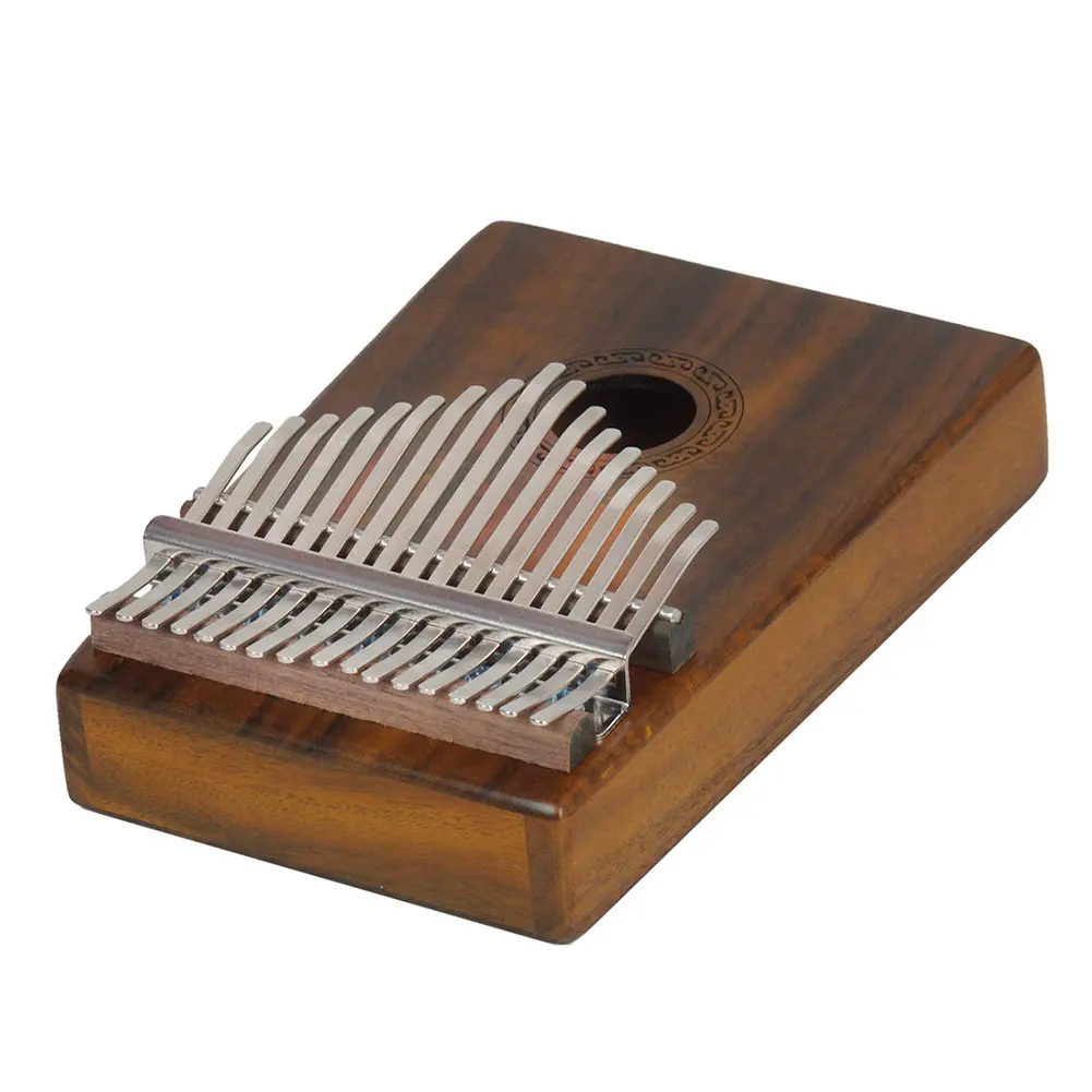 

17 Key Thumb Piano Mbira Likembe Compact Solid Finger Piano Resonance Solid Mahogany Body ASD88
