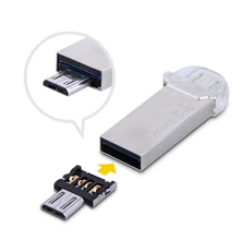 Free shipping New DM OTG adapter 50pcs/lot OTG function Turn normal USB into Phone USB Flash Drive Mobile Phone Adapters