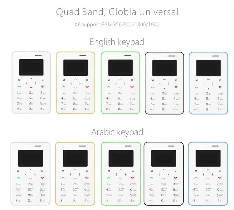 AIEK X6 ультра тонкий мини-телефон для сотовых карт, студенческий разблокированный GSM мини мобильный телефон, карманный Bluetooth, многоязычная Русская клавиатура