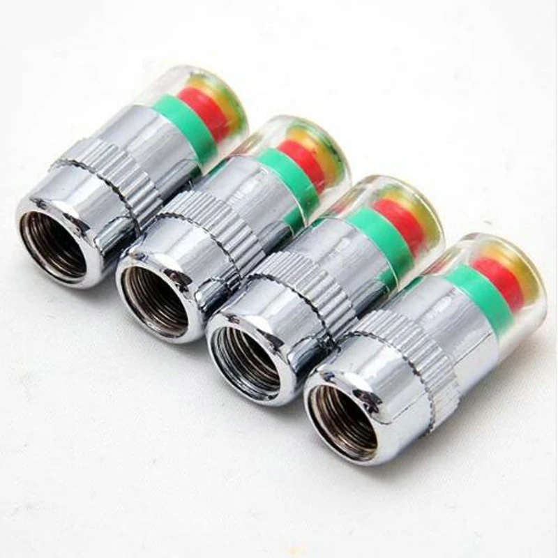 

2.4 Bar 30 PSI Auto Car Tire Pressure Monitor Valve Stem Caps Sensor Indicator Alert Diagnostic Tools Kits 4PCS