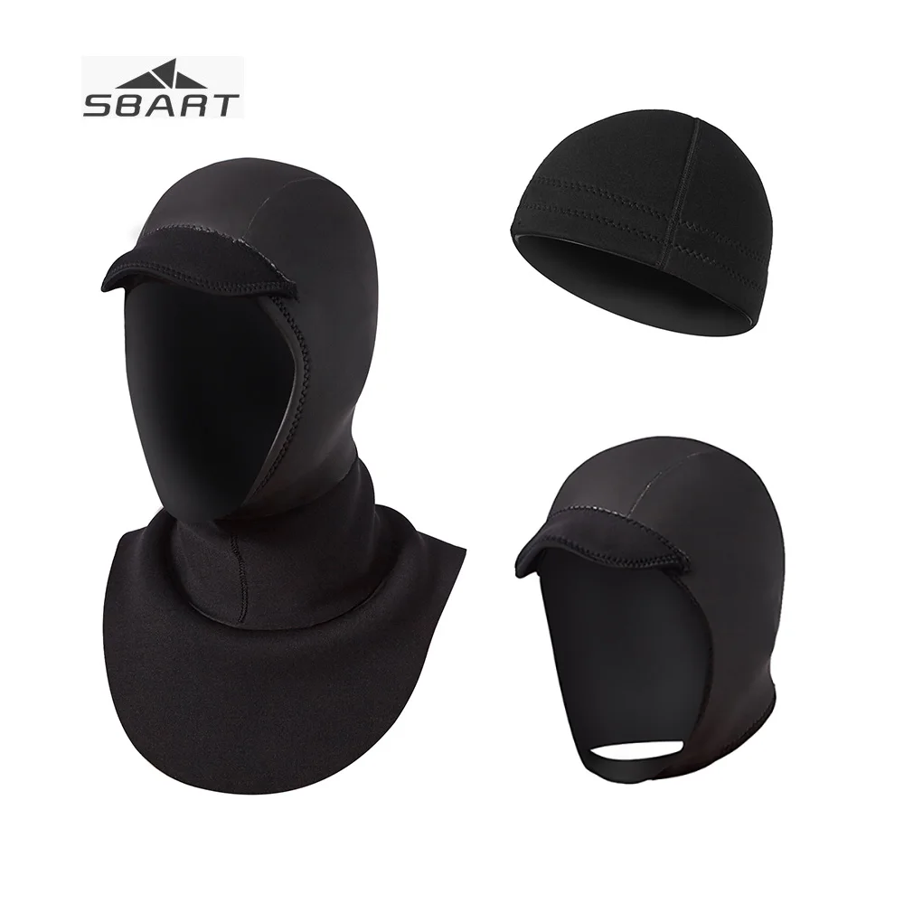 

Sbart 3mm New Diving Hood Comfortable Thicken Swimming Cap Sun Protection Face Hood Face Mask for Diving Swimming Scuba Dive