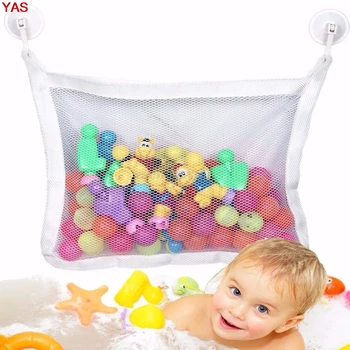 

Baby Bath Time Cute Toy Tidy Storage Suction Cup Bag Mesh Bathroom Organiser Net