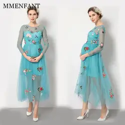 Новинка 2017 года, стильное Одежда для беременных халат grossesse Лето Платье для беременных для фотосессий партии Ропа premama Беременность Одежда