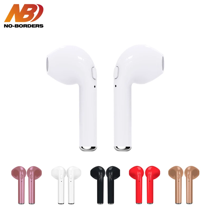 

NO-BORDERS TWS i7s Bluetooth Headphone Mini Wireless Cordless Headset with Mic Stereo Sport in ear Earbuds Earphone For Phone