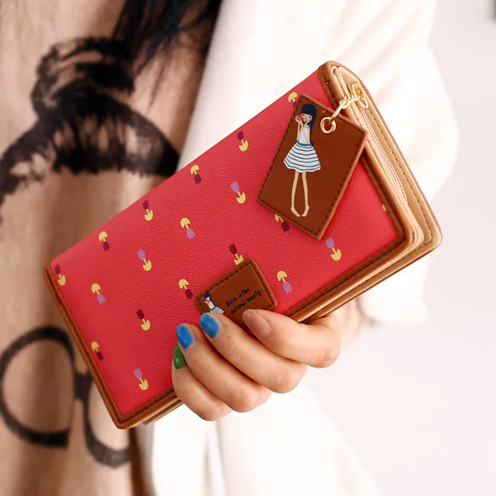 La moda de Nueva 2016 Marca Mujeres Largas Carteras Bolsos Monedero de Cuero mujer Embrague Monederos Colete de Pele Kip Billetera De Piel De Cordero bolsa|bag bagbag juice - AliExpress