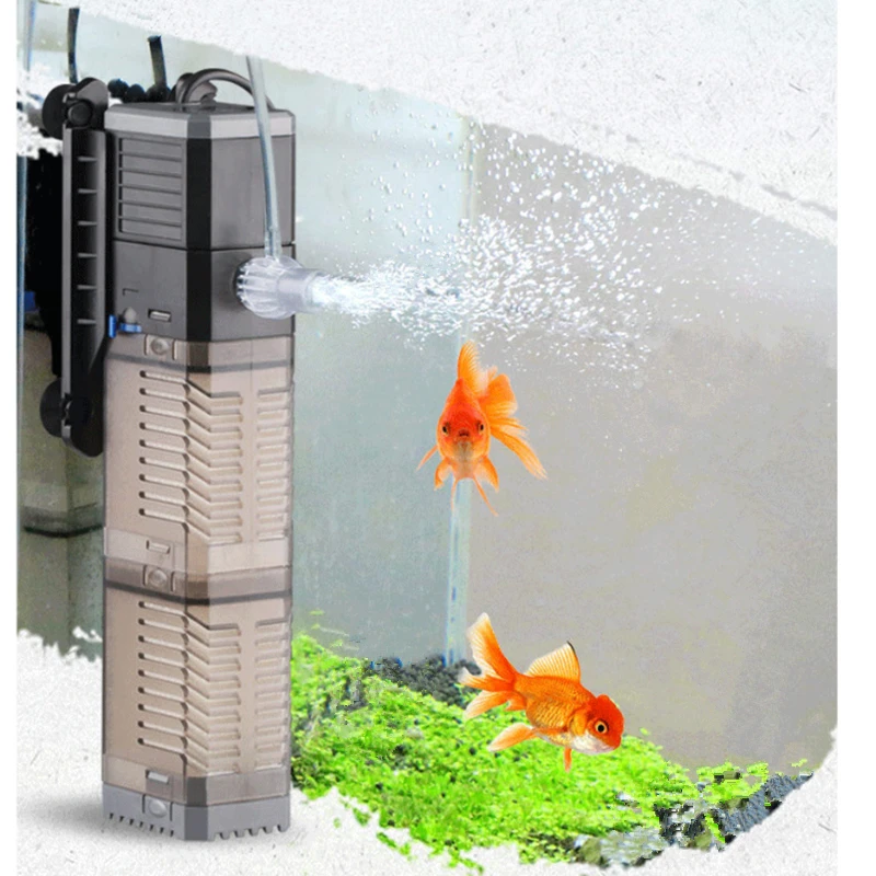 

Super 4 In 1 Sunsun Internal Aquarium Filter Pump Fish Tank Multifunction Wave Maker Water Circulation Air Pump Filter
