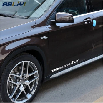 

2pcs Sport Side Door Racing Vinyl Decal Stickers For Mercedes Benz W203 W204 E420 E430 E230T E240T E280 E280T E300 E400 AMG