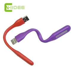Cnhidee ультра-яркие 1.2 Вт из светодиодов USB лампы для портативного компьютера PC складной портативный гибкой шеей металла USB из светодиодов ночник
