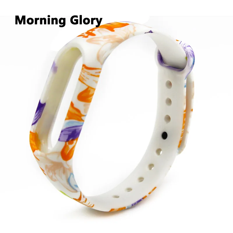 Браслет mi Band 2, цветной ремешок для замены Xiaomi mi band 2, аксессуары для смартфонов, силиконовый разноцветный браслет - Цвет: Morning Glory