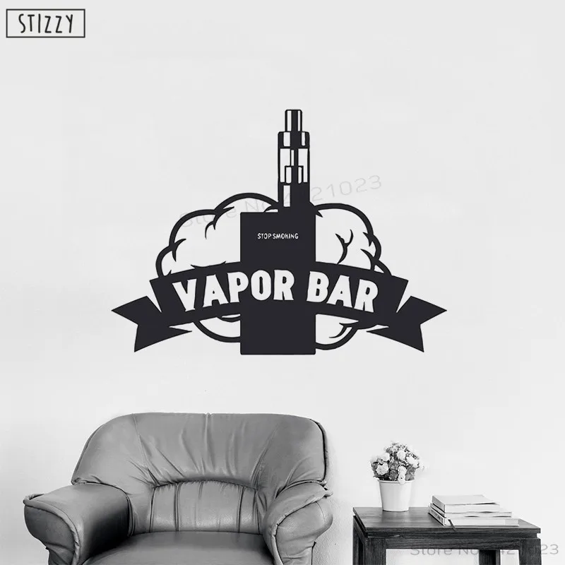 Настенная Наклейка stizzy Vapor Bar настенные наклейки Vapeshop Декор Vape Club Съемная