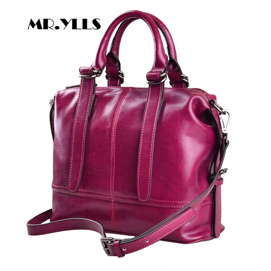 

Cross Thread Women Handbags Satchels Genuine Leather Women Shoulder Bags Solid Zipper Bucket Females Handbags Bolsa Feminina