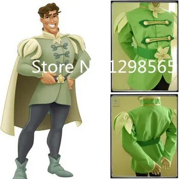 

Custom Made The Princess And The Frog Prince Naveen Cartoon Costume Suit Adult Party Cosplay Costume