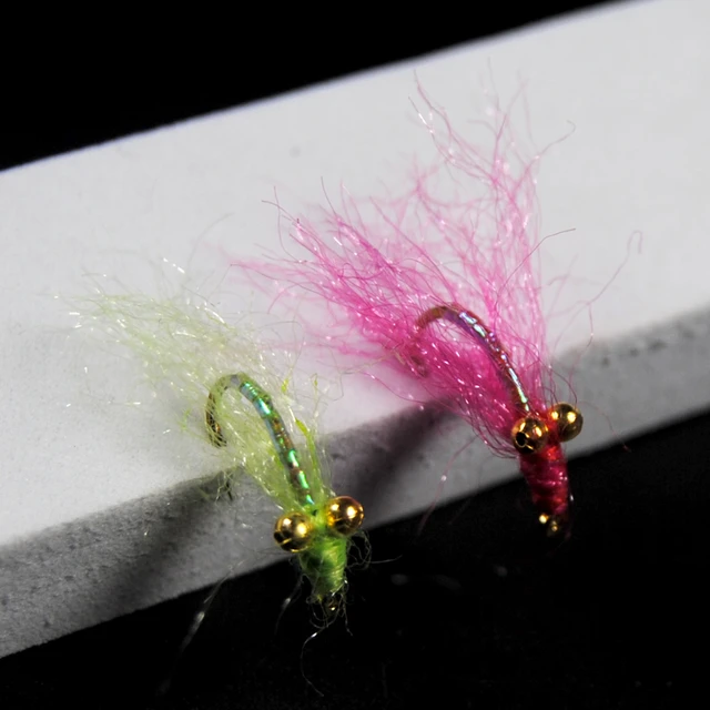 8pcs Sinking Fly fishing Flies # 10 gold hooks Panfish Crappie