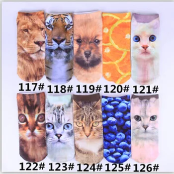 

2018 New Limited Cotton Fashion A Variety Of Colors 3d Cartoon Food Stamp Socks For Men And Women