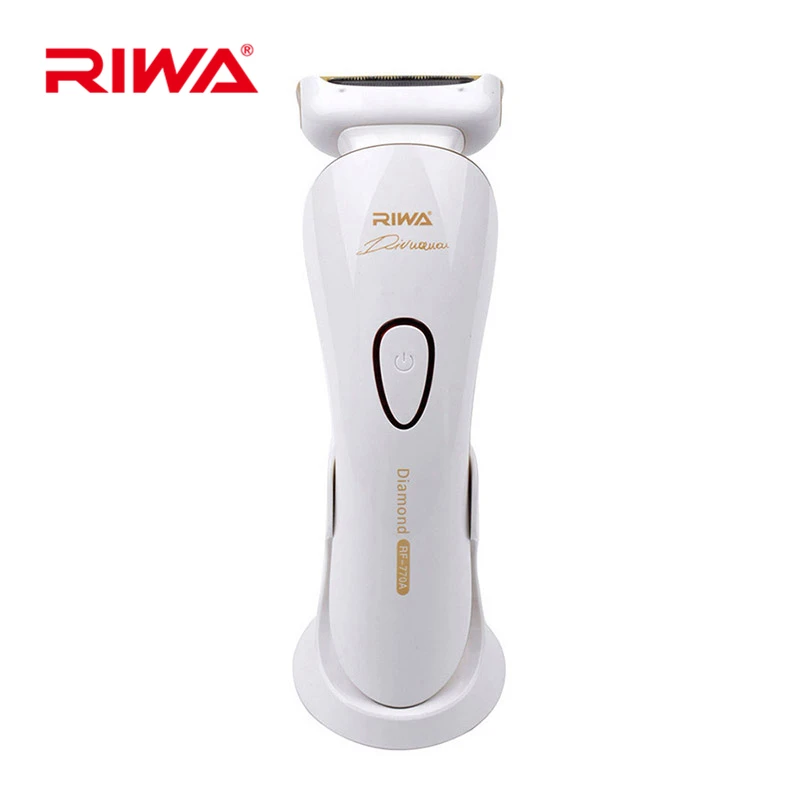Riwa 110-240 V Беспроводная точность использования электрическая бритва для бритья волос эпилятор для тела для женщин грумер с светодиодный подсветкой