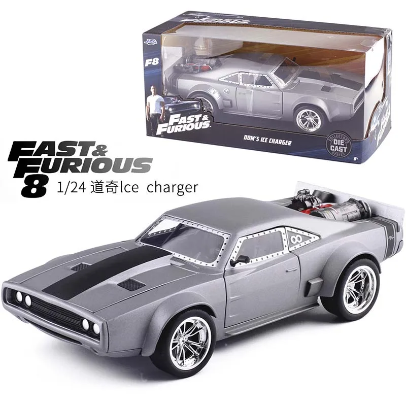 Модель игрушечного автомобиля 1:24 Fast And Furious F8 DOM'S Diecast модель 1972 Плимут GTX