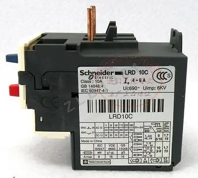 

DHL/EMS 5 LOTS 1PC NEW for Sch-neider LRD10C LR-D10C 4-6A Relay -F2