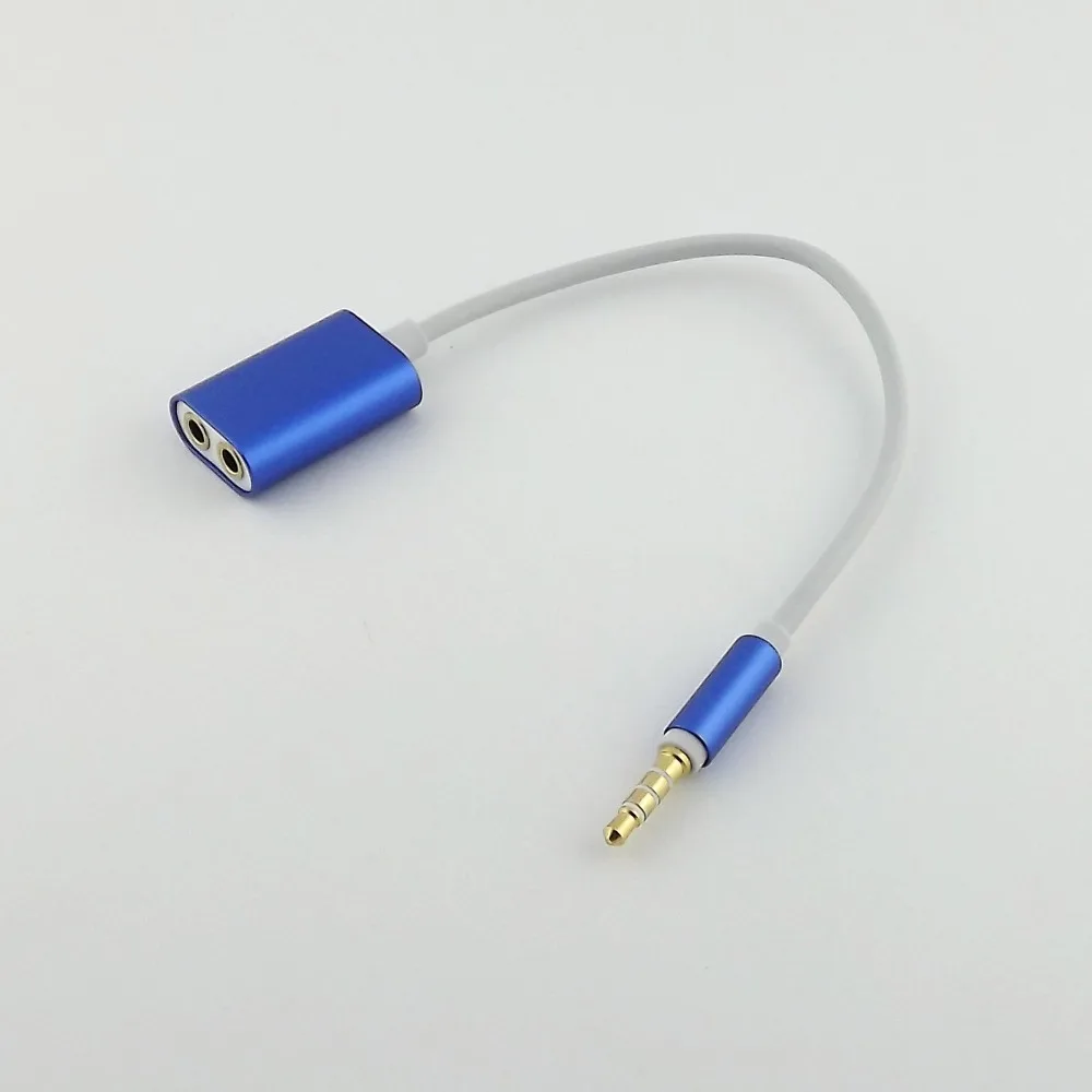 10pcs 3 5mm Stereo Audio Male to 2 Female Headphone Splitter Cable for Phone Mp3 Mp4