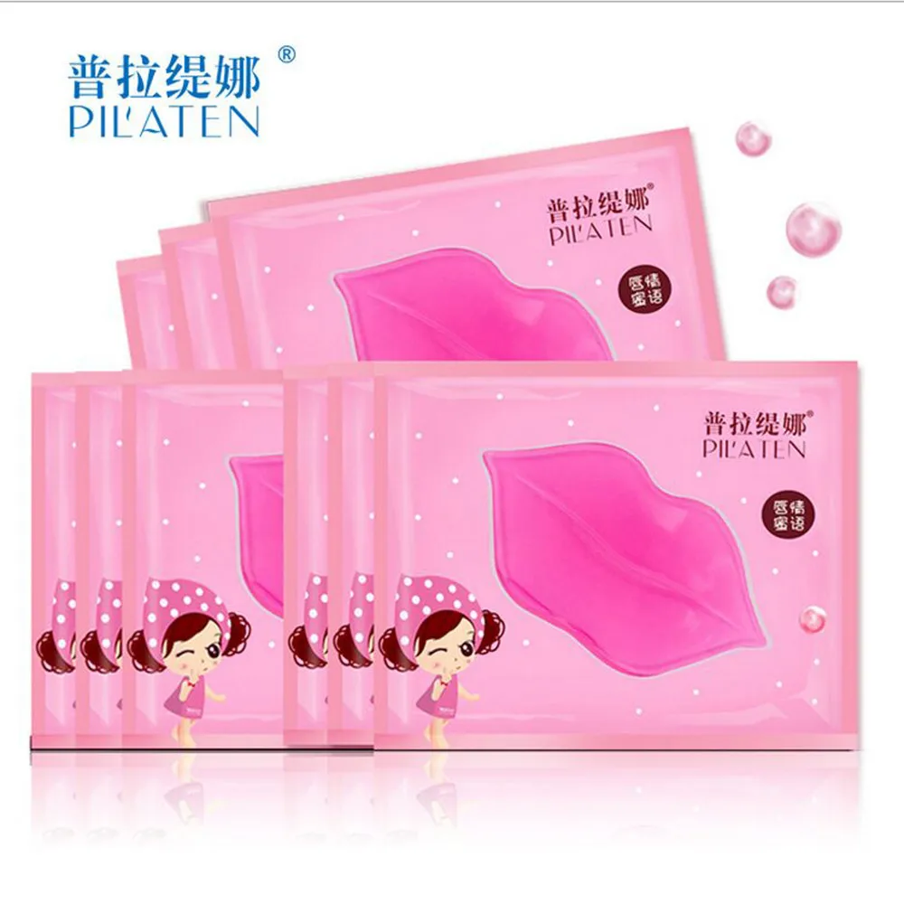 PILATEN  Lip Mask Pads Crystal Lip Moisture Essence Anti Ageing Wrinkle Patch Lip Enhancer