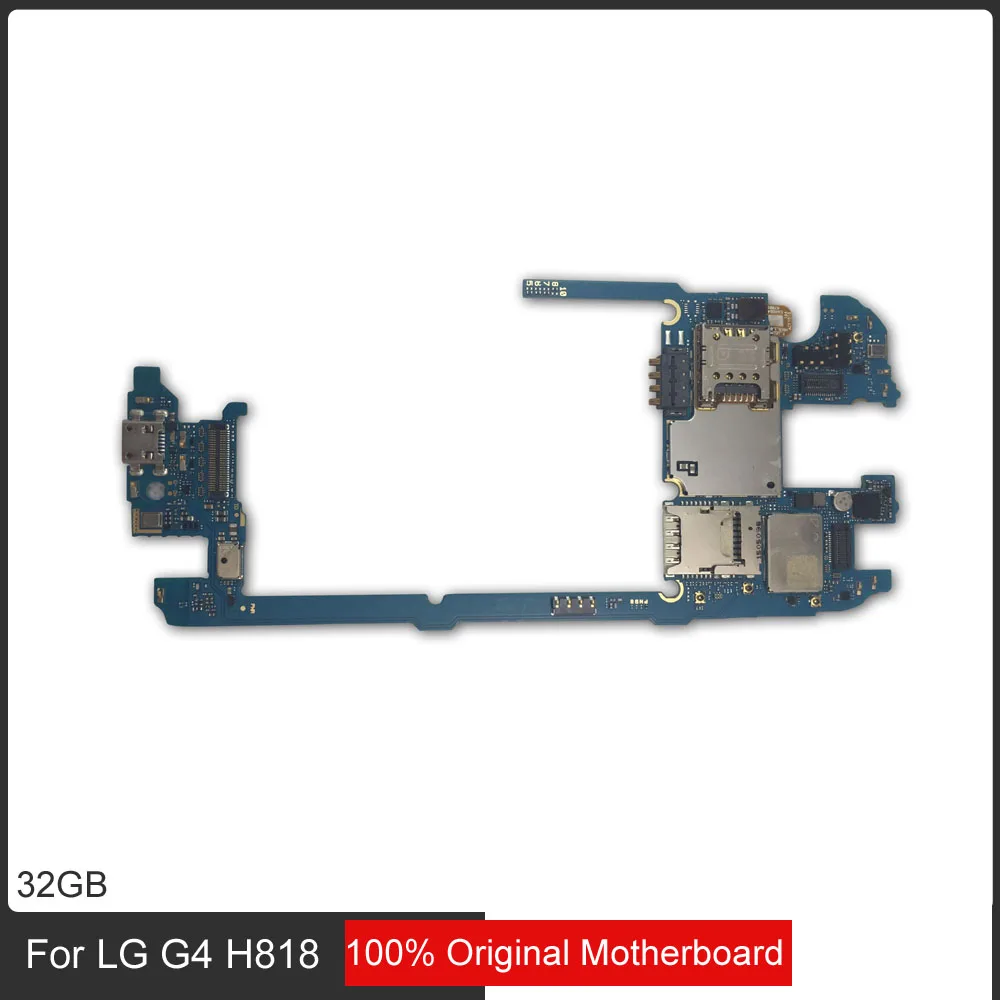 

Free Shipping for LG G4 H818 Logic Boards with Android System,32gb Original unlocked for LG G4 H818 Motherboard with Chips