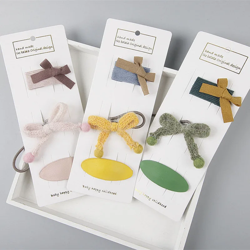 New Baby Girls leather Hairpins Kids Hairbands School Children