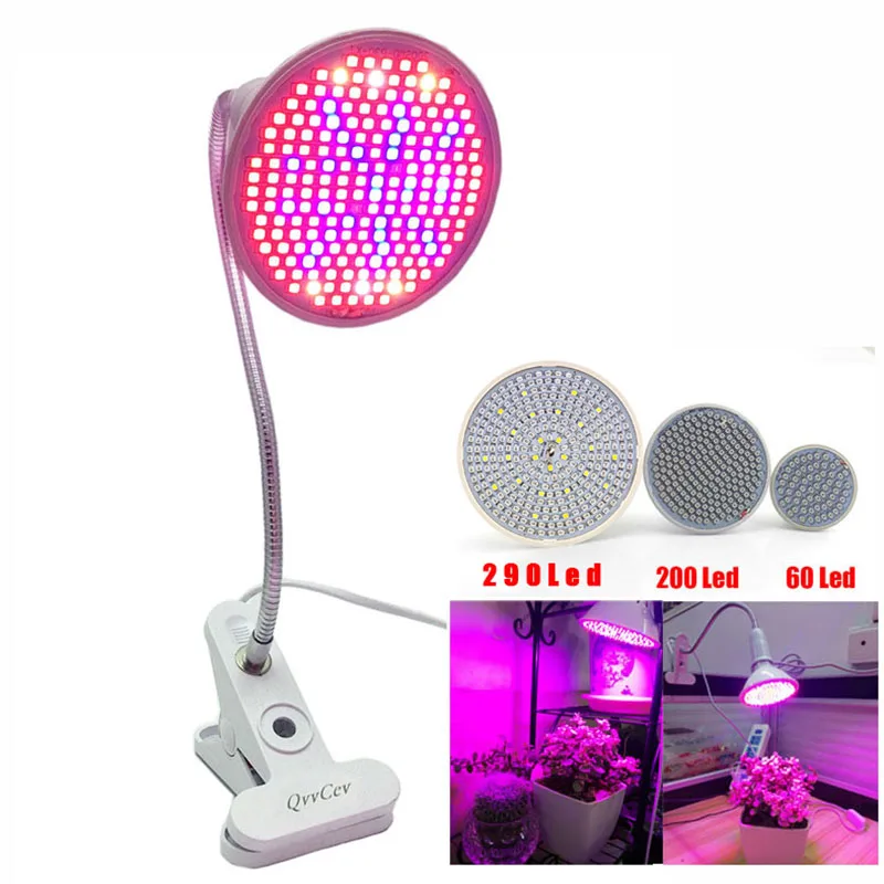 60 126 200 Led светильник для выращивания лампа 360 гибкий держатель лампы зажим
