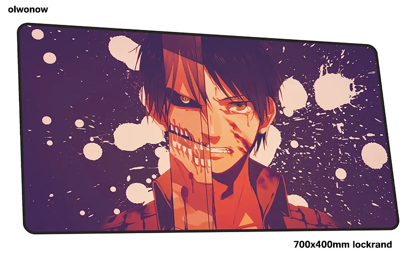 Коврик для мыши attack on titan 700x400x3 мм с массовым рисунком, игровой коврик для мыши, игровой коврик, милый игровой компьютерный стол, коврик для мыши, коврики для игровой клавиатуры