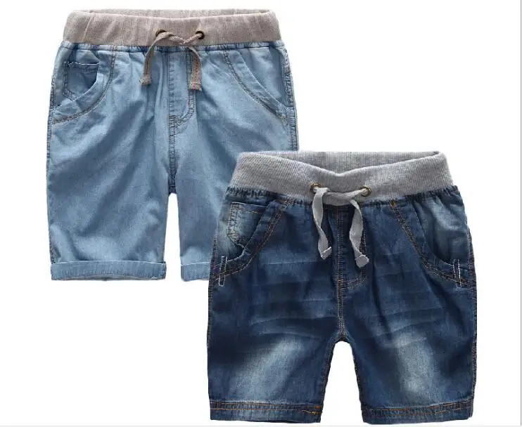 Новые Классические летние джинсовые шорты для мальчиков модные джинсы шорты для больших мальчиков От 1 до 12 лет Детские пляжные шорты в повседневном стиле шорты для мальчиков