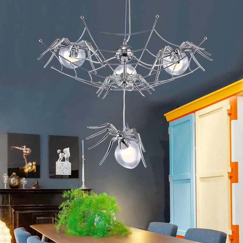 

Different Spider Living room Pendant Lamp Led Bulb Restaurant Children room Pendant Lights Cord Suspension Hanging Lamp Art Deco