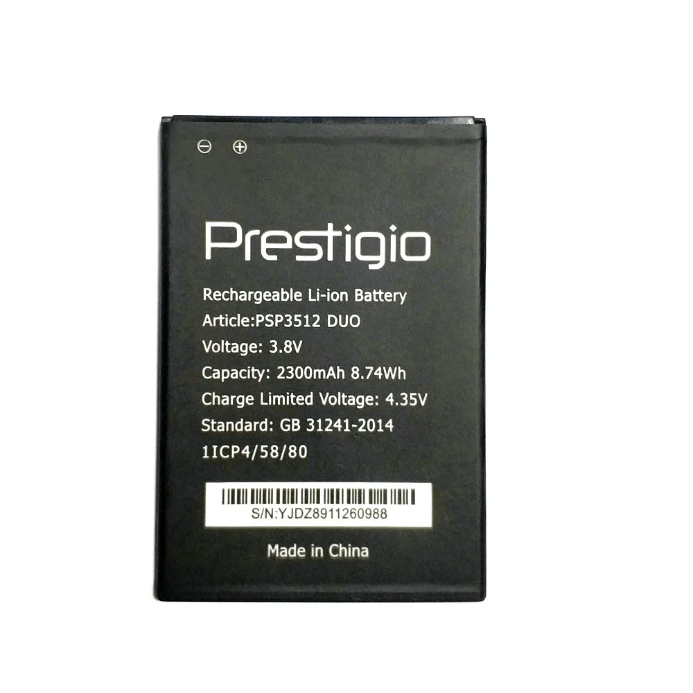 New 3.8V 2300mAh PSP3512 Battery for For Prestigio Muze B3 PSP3512 DUO PSP3512DUO PSP 3512 Mobile Phone in Stock