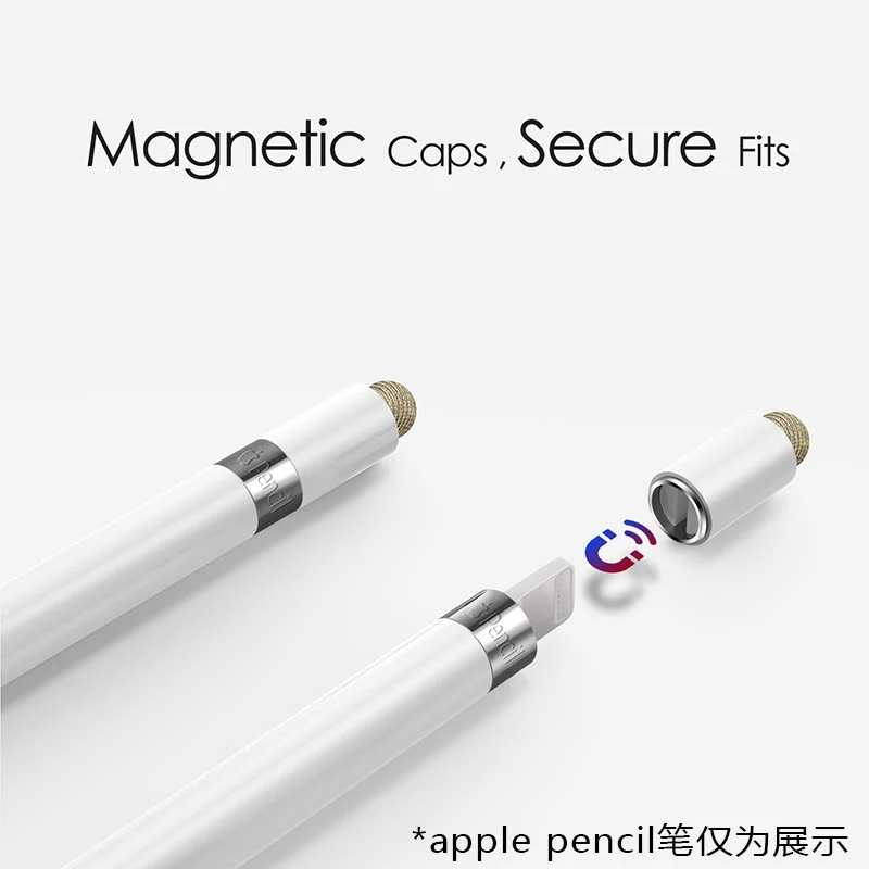 Suntaiho Stylus Cap For Apple Pencil Magnetic Replacement Cap Durable fiber tip for All Touch Screen Tablet 9.7 inch Cell Phones Suntaiho Stylus Cap For Apple Pencil Magnetic Replacement Cap Durable fiber tip for All Touch Screen Tablet 9.7 inch Cell Phones