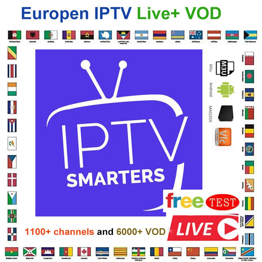 

French IPTV Europe Arabic Sweden Norway Netherland Germany Italy Turkey UK USA Canada H.265 HD m3u android enigmas2 smart tv
