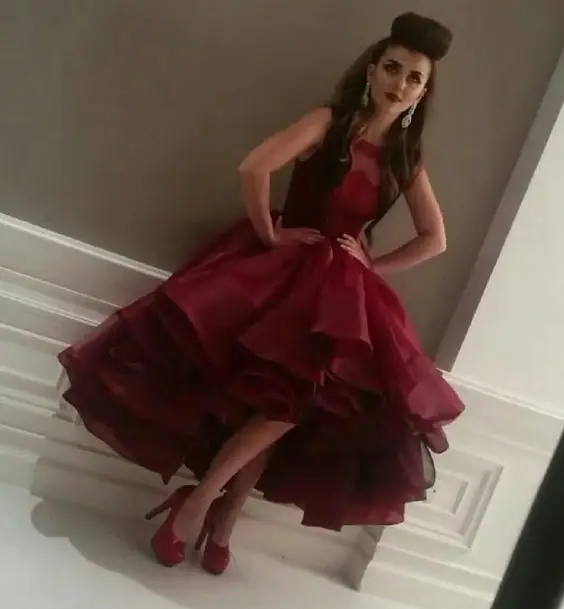 Maroon Cocktail Dress