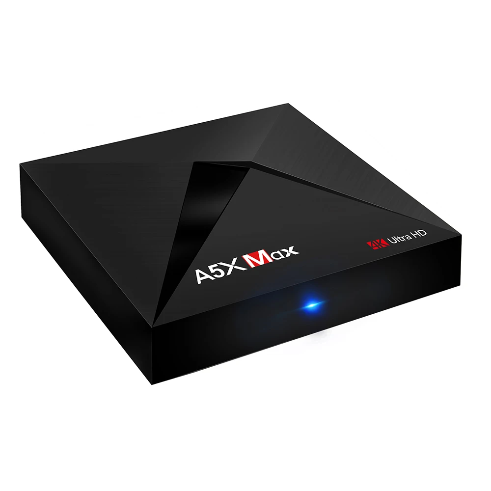 A5X Max Smart Android 8,1 tv Box 4 ГБ/32 ГБ RK3328 4 к VP9 H.265 HDR10 USB3.0 DLNA Miracast WiFi LAN Bluetooth V4.1 HD медиаплеер