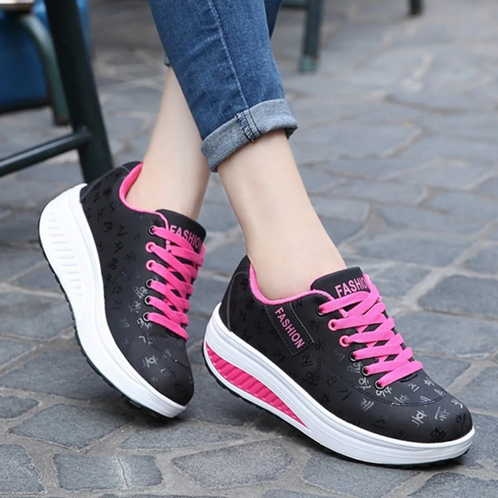 

Running Shoes Female Wedges Light Soft Outdoor Walking Shoes Ladies Training Sneakers zapatillas deportivas for women