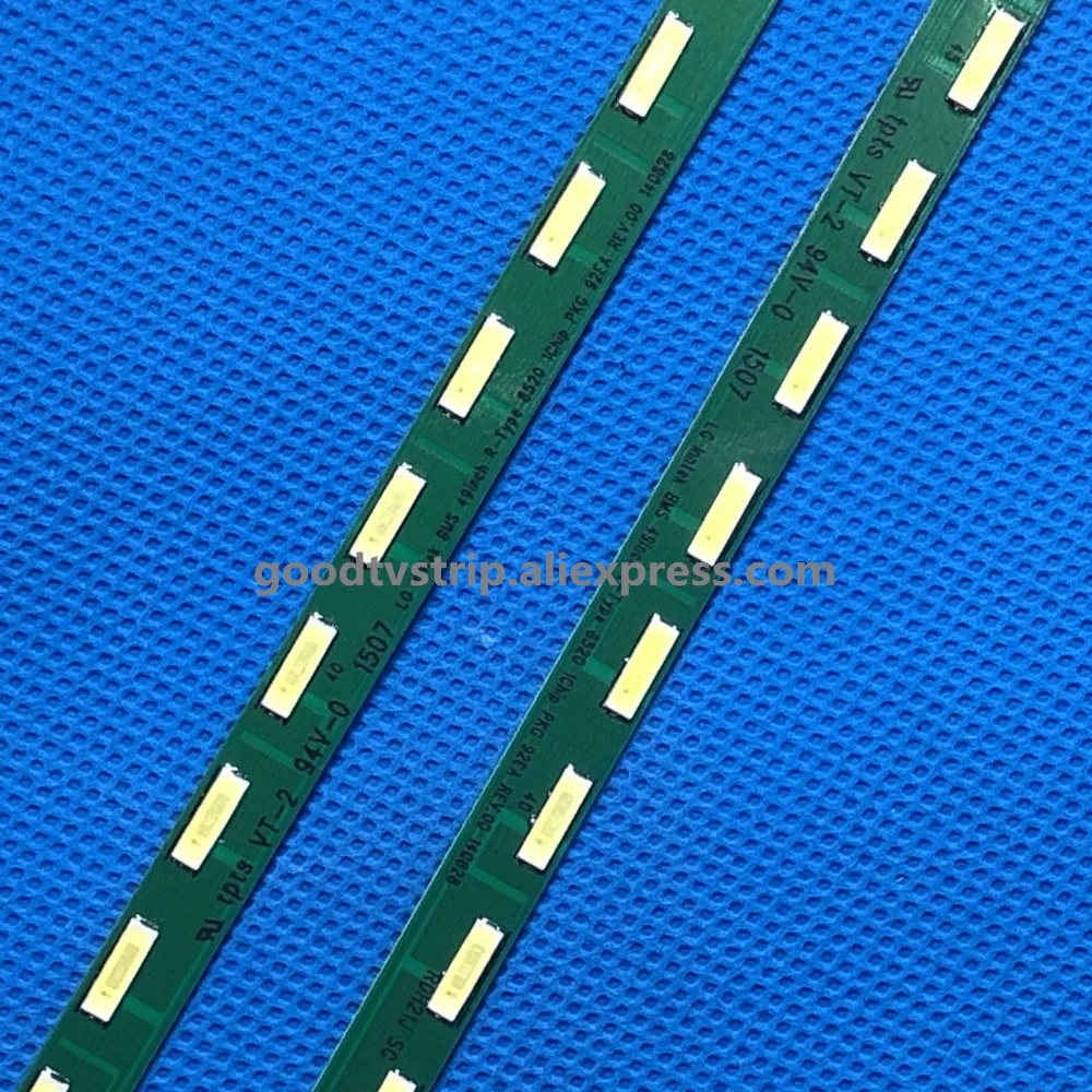 tipo para lg Luz de Fundo l tipo para Nova 2 Pçs e lote 46led 537 Milímetros Tira Conduzida 49 Polegada Fhd r lg 49lf5400 G1gan01 0791a G1gan01 0792a Mak63267301 2 Nova 2 pçslote 46LED 537 milímetros tira
