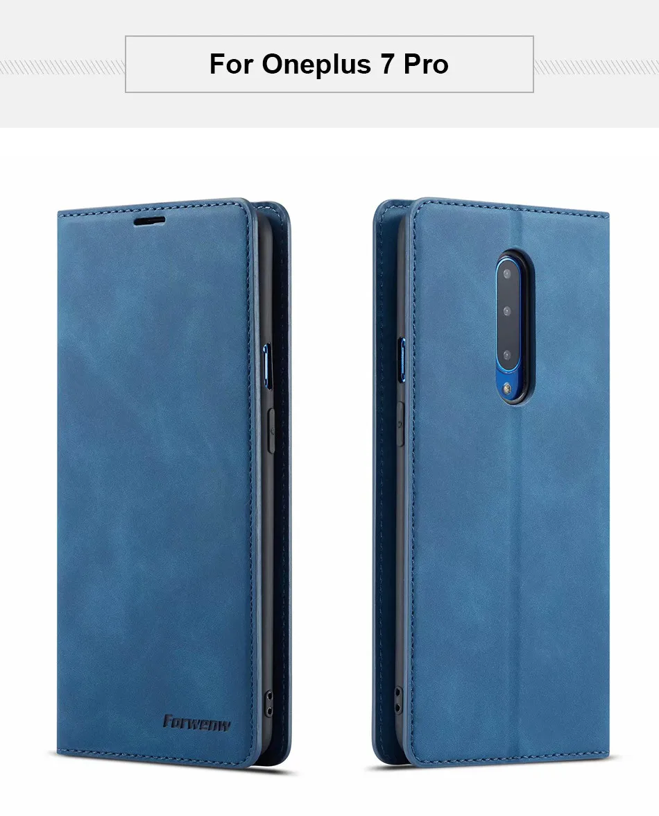 Чехол Oneplus 7 Pro с откидной крышкой, Магнитный чехол для телефона One Plus 7 Pro, кожаный винтажный Чехол-кошелек для Oneplus 7 Pro, чехол со слотом для карт